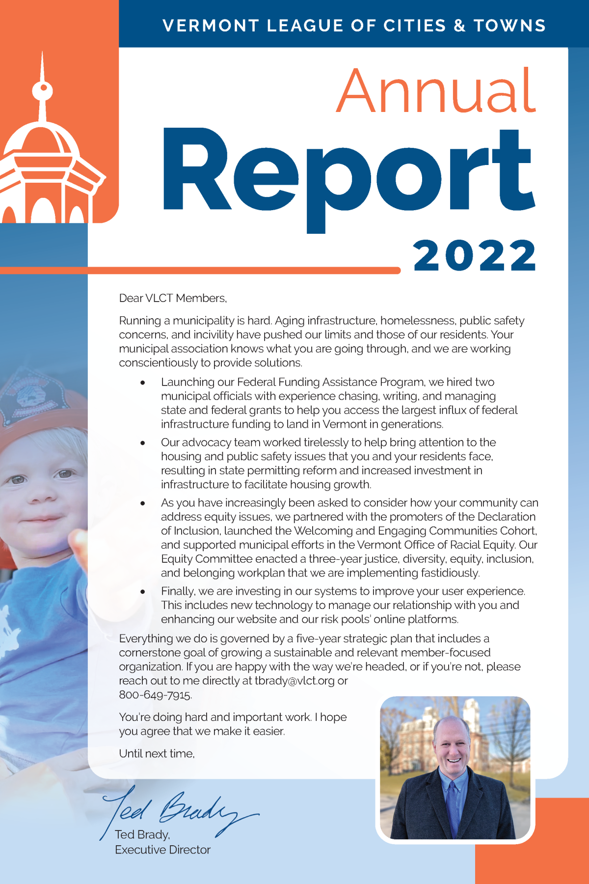 image of page 1 of the 2022 VLCT Annual Report