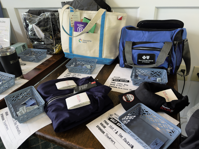 some of the many donated raffle prizes